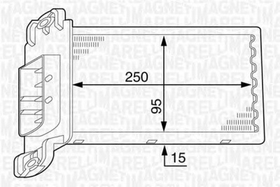 MAGNETI MARELLI 350218317000 -  Теплообменник, отопление салона